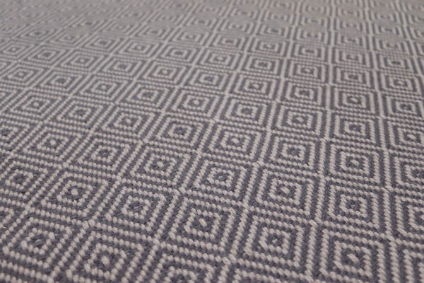 Flatweave Stair runners, Diamond Graphite (Min. Order of 20 lin.m)