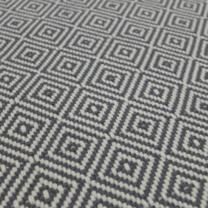 Flatweave Stair runners, Diamond Nickel