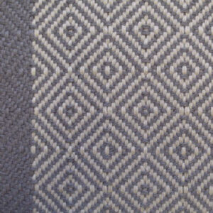 Flatweave Stair runner, Diamond Border Graphite (Min. Order of 20 lin.m)