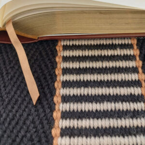 Flatweave Stair runner, Stripes Greta GR02 Black