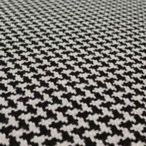 Pure wool Stair runners, Houndstooth Black & White