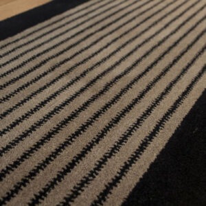 Axminster Stair runners, Zip I. Black, Grey
