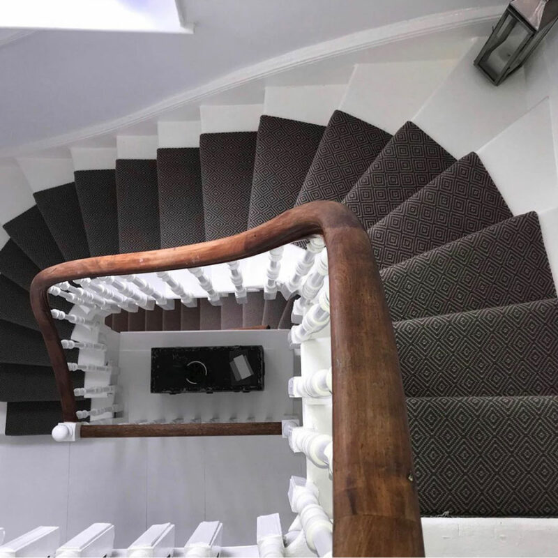 Flatweave Stair runners, Diamond Black - Afbeelding 3