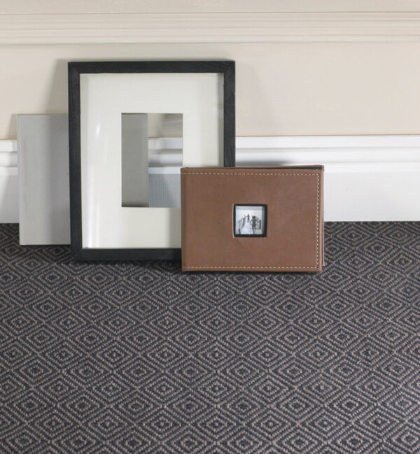 Flatweave Stair runners, Diamond Black