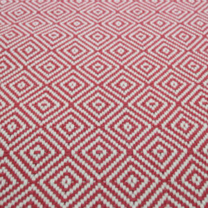 Flatweave Stair runners, Diamond Rouge