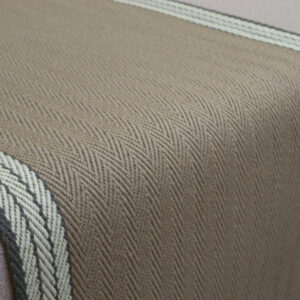 Flatweave Stair runner, Stripes Finley FG04 Linen & White