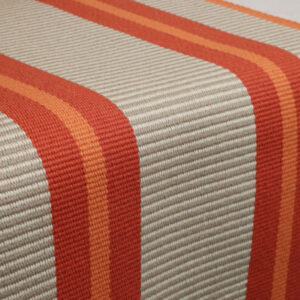 Flatweave Stair runner, Stripes Transat Tangerine PNT29