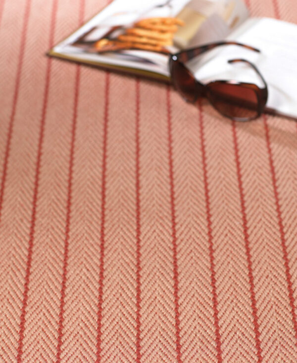 Flatweave Stair runners, Stripes Claire, Rust CF03