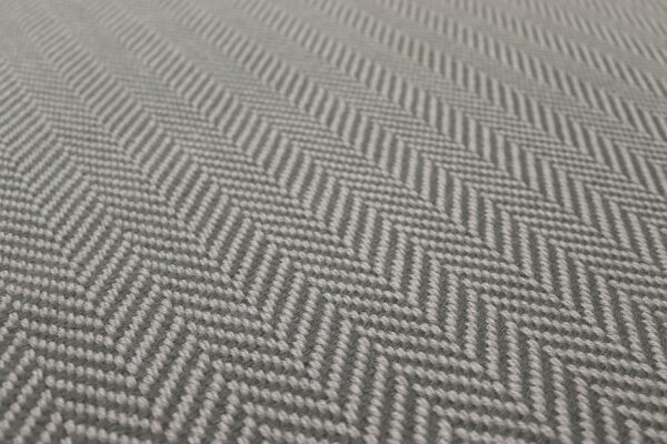 Flatweave Stair runners, Herringbone Lt. Grey