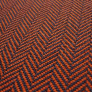 Flatweave Stair runners, Herringbone Bright Orange