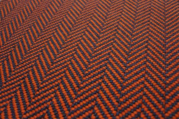 Flatweave Stair runners, Herringbone Bright Orange