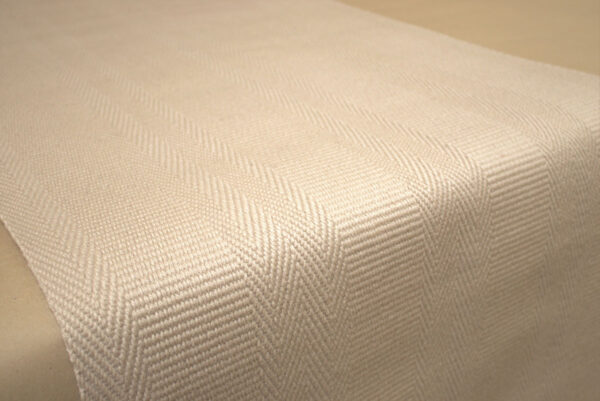 Flatweave Stair runner, Kelly Solid Ivory KS01