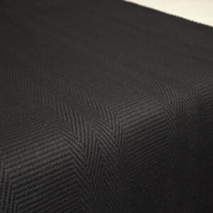 Flatweave Stair runner, Kelly Solid Black KS07
