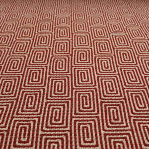 Flatweave Stair runners, Escargot. Red