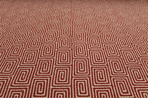 Flatweave Stair runners, Escargot. Red