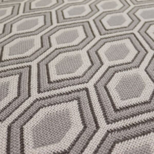Flatweave Stair runners, Hex. Pebble