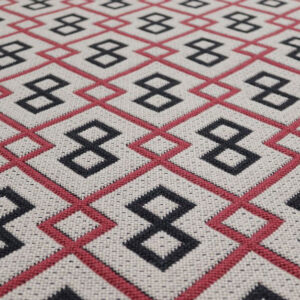 Flatweave Stair runners, Kent. Anthracite/Rouge