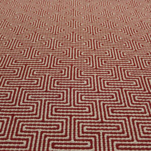 Flatweave Stair runners, Labyrinth. Red