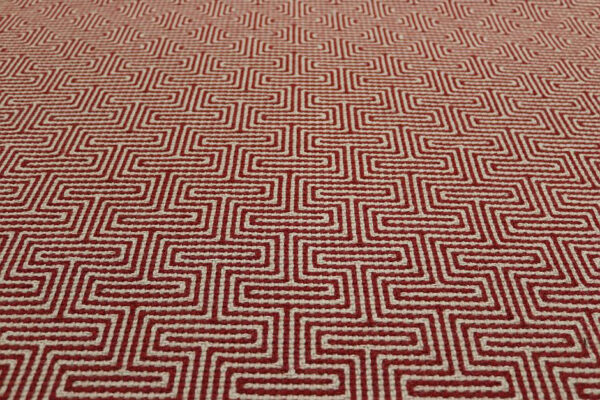 Flatweave Stair runners, Labyrinth. Red