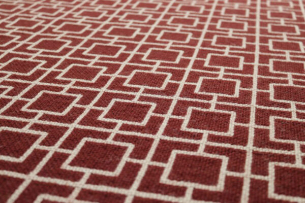 Pure wool Stair runners, Flatweave Tamar Burnt Sienna, Putty