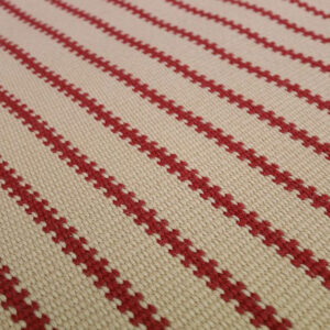 Flatweave Stair runner, Stripes ZIP06 Beige & Red