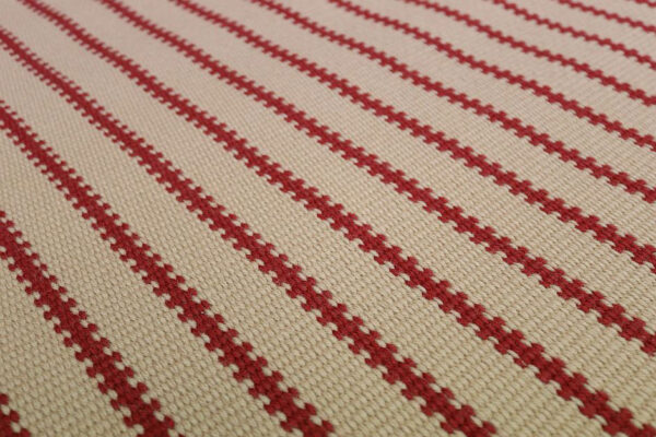 Flatweave Stair runner, Stripes ZIP06 Beige & Red