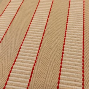 Flatweave Stair runner, Stripes Greta GR04 Sisal
