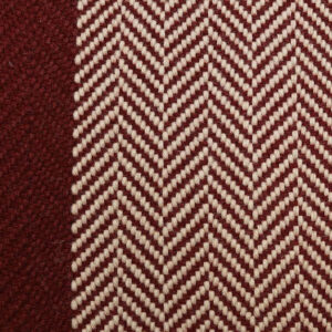 Flatweave Stair runner, Herringbone Border Burnt Sienna & Putty