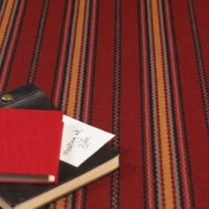 Flatweave Stair runner, Stripes Kelly Red JD02