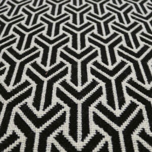 Pure wool Stair runners, Flatweave Trafal Black