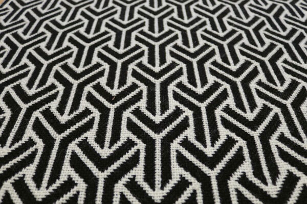 Pure wool Stair runners, Flatweave Trafal Black