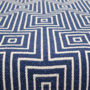 Pure wool Stair runners, Flatweave Tyne Dk Blue, Ivory