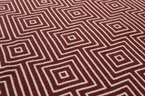 Pure wool Stair runners, Flatweave Tyne Burnt Sienna, Putty