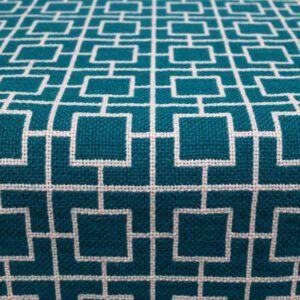 Pure wool Stair runners, Flatweave Tamar Teal, Ivory
