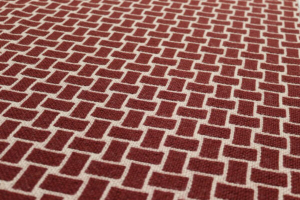 Pure wool Stair runners, Flatweave Tweed Burnt Sienna, Putty