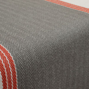 Flatweave Stair runner, Stripes Finley FG03 Gunmetal & Rust