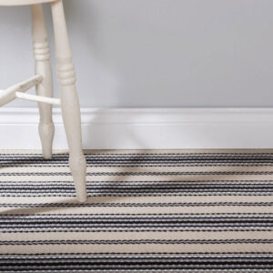 Flatweave Stair runners, Stripes Kelly Linen JD05
