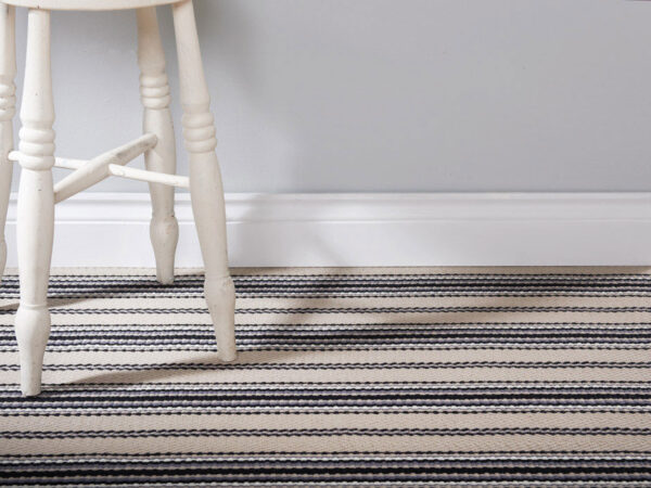 Flatweave Stair runners, Stripes Kelly Linen JD05
