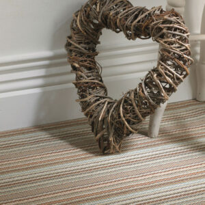 Flatweave Stair runner, Stripes Multi Green (Min. Order of 20 lin.m)