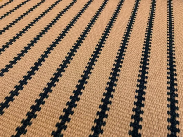 Flatweave Stair runner, Stripes ZIP18 Miel & Black
